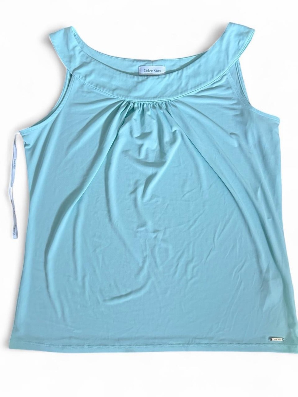 Calvin Klein elegant mint sleeveless business office casual tank top Sz XL